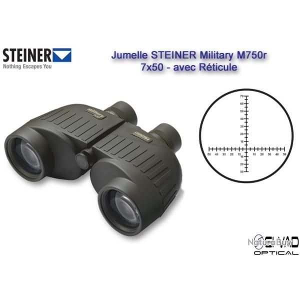 Destokage - Jumelle STEINER Military M750r 7x50 avec R�ticule