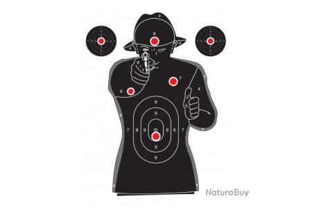 Cibles de silhouette EZ-Aim pour tir - Cibles d'entraînement en papier