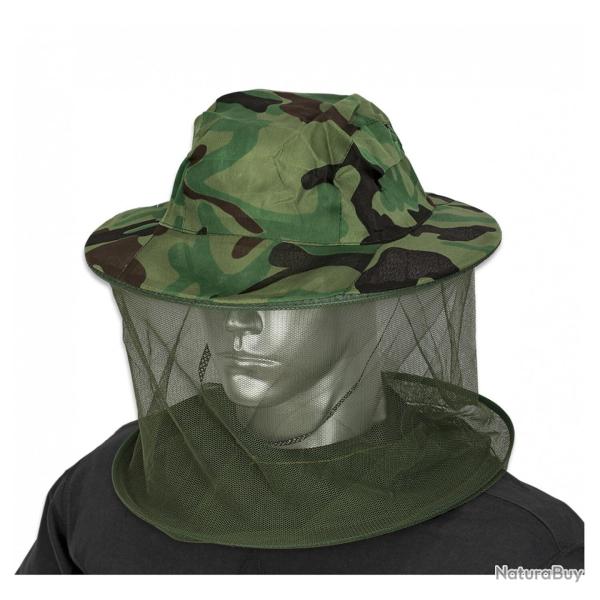 Chapeau camo avec moustiquaire (Couleur: Camo vert)