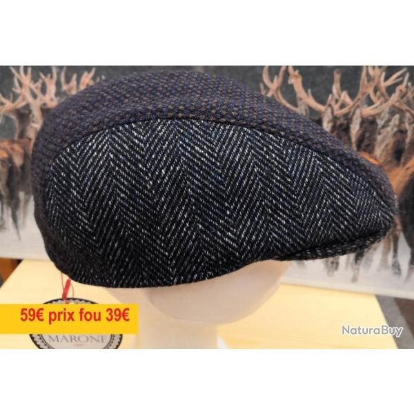 CASQUETTE "MARONE ITALIE"     BOMB�E BLEUE  PATCHWORK  59     BT824-59