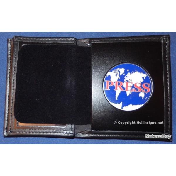 Portecarte/Portefeuille anti RFID pour insigne PRESS