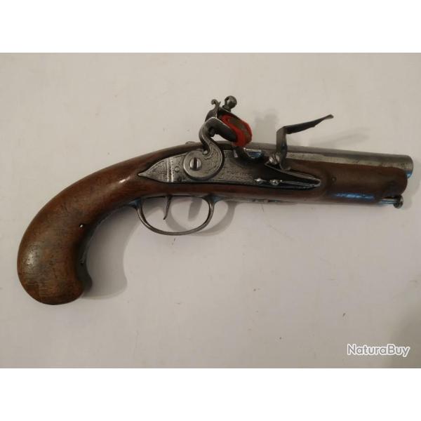 Pistolet Franaise  silex signe FORTIN  PARIS