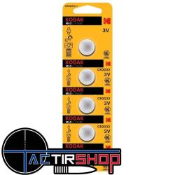 Pile CR2032 Kodak Max lithium par lot de 5