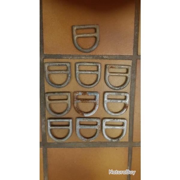 Boucles D Ring de parachutes US T5 ou T7 WW2 39-45