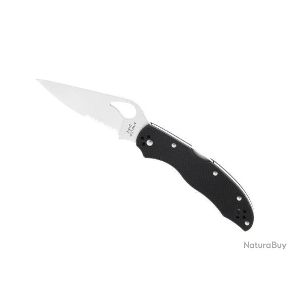 COUTEAU BYRD HARRIER 2 G10 SEMI-DENTEE
