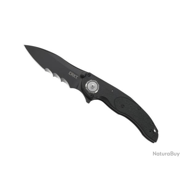 COUTEAU CRKT LINCHPIN NOIR SEMI-DENTEE