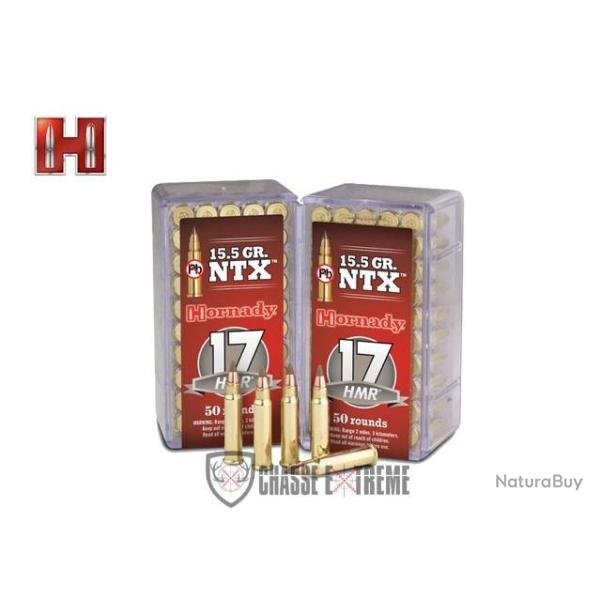 50 Munitions HORNADY Varmint Express Annulaire 17 Hmr 15.5 Gr Ntx