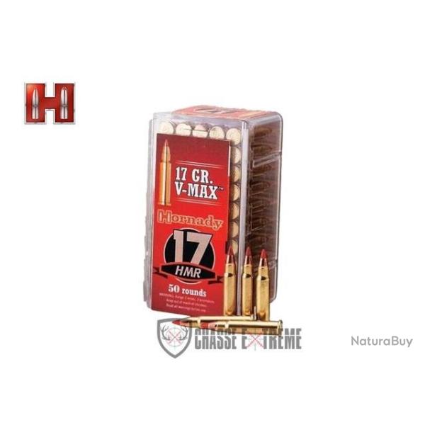 50 Munitions HORNADY Varmint Express Annulaire 17 Hmr 17 Gr V-Max