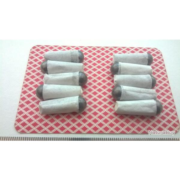 PROMO 50 Cartouches Papier Cal 31 Charge 0,65 g Suisse1 Balle ronde .320 Id�al Colt Pocket 1848/1849