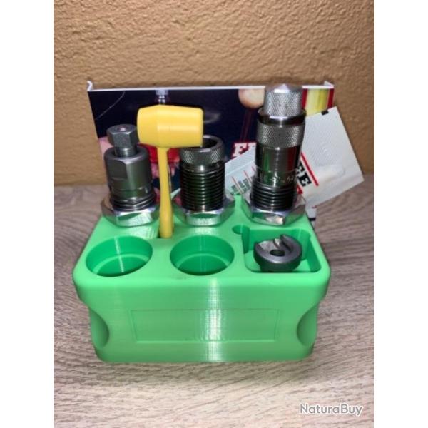 Support de rangement vert clair pour jeux d'outils rcbs, hornady, lee, lyman etc.....