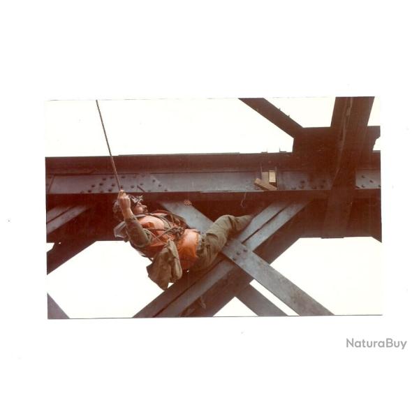 ANCIEN PHOTO R�GIMENT DU G�NIE SAPEUR MILITAIRE ENTRAINEMENT DYNAMITAGE PONT