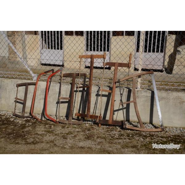 Lot de 7 scies � b�ches