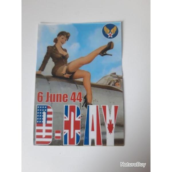 AUTO-COLLANT "PIN-UP D-DAY"