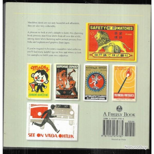matchbox labels , 2000 mod�les , �tiquettes de boites d'allumettes  de jane smith