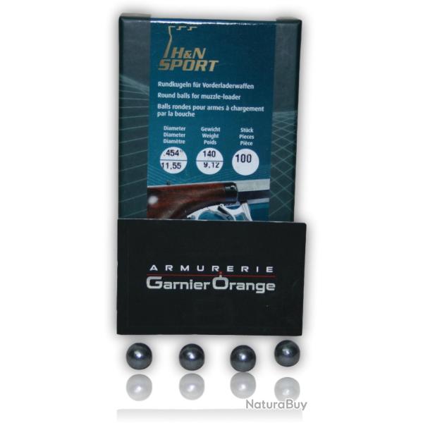 BALLES RONDES 454 HN CAL. 44 X100