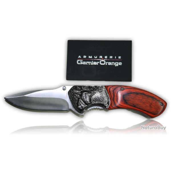 COUTEAU PLIANT ALBAINOX DEER STAMINA ROUGE 19053