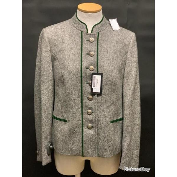STEINBOCK Veste autrichienne tweed en laine femme Taille 44 (NEUF) *Prix �tiquet�: 359�*
