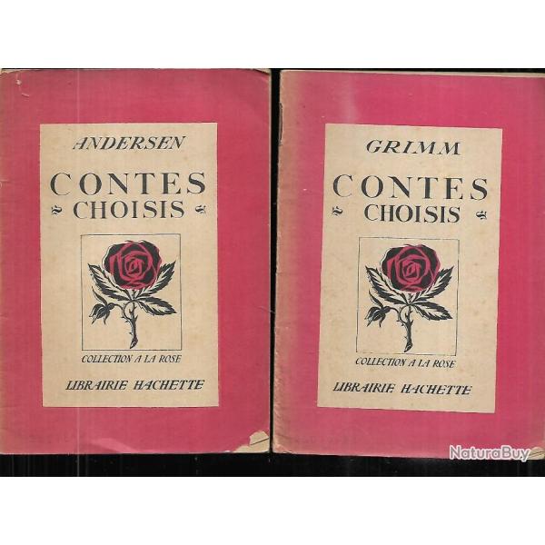 contes choisis grimm et andersen , la tombe, le fid�le jean, la petite sir�ne , l'ombre , le briquet