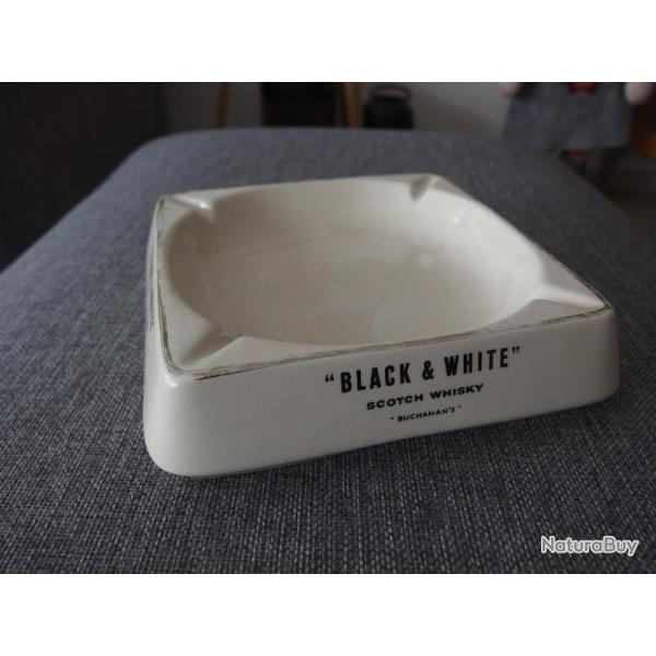 Grand cendrier ancien Black & White