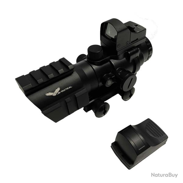 Lunette de vis�e 4x32 lumineuse tactique + red dot
