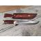 petites annonces chasse pêche : Livraison pour NoëlPoignard Bowie Damas 40 CM lame 256 couche Manche en Cuir Etui en Cuir