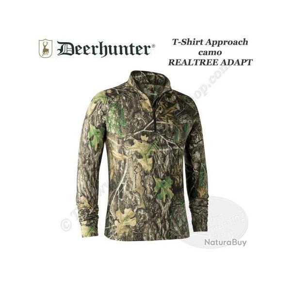 DEERHUNTER T shirt longues manches Approach camo Realtree Adapt 8854