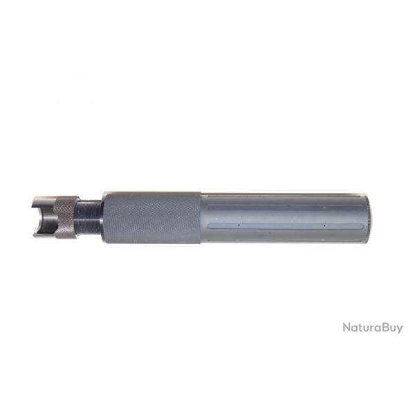Silencieux No-sound calibre 12  a bride rapide pour rallonge canon