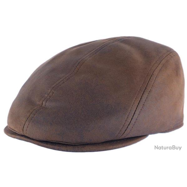 Casquette Marron Tradition Imitation Cuir Suedine Cr�ation Fran�aise 58 Marron