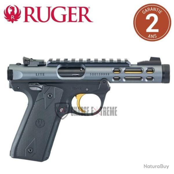 Pistolet RUGER MARK IV 22/45 Lite Gris Anodis� Filet� cal 22Lr