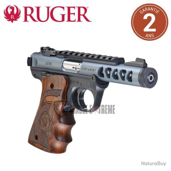 Pistolet RUGER MARK IV 22/45 Lite Gris Anodis� cal 22Lr - Plaquettes Target