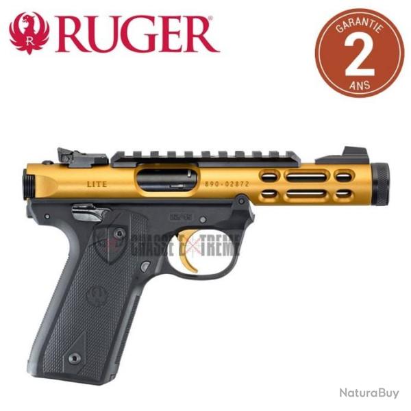 Pistolet RUGER MARK IV 22/45 Lite Or Anodise Filet� cal 22Lr