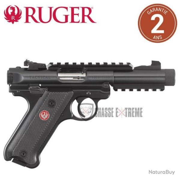 Pistolet RUGER MARK IV Tactical 4.4" Filet� cal 22Lr