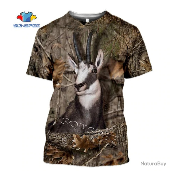 Tee-shirt chamois , tailles de S  5XL.