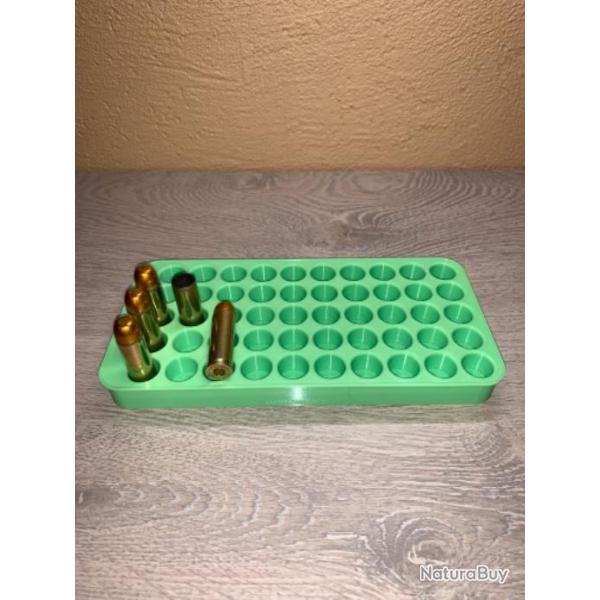 Plateau de rechargement vert clair optimis� pour gros calibre 50 AE, 500 Smith & Wesson magnum etc.
