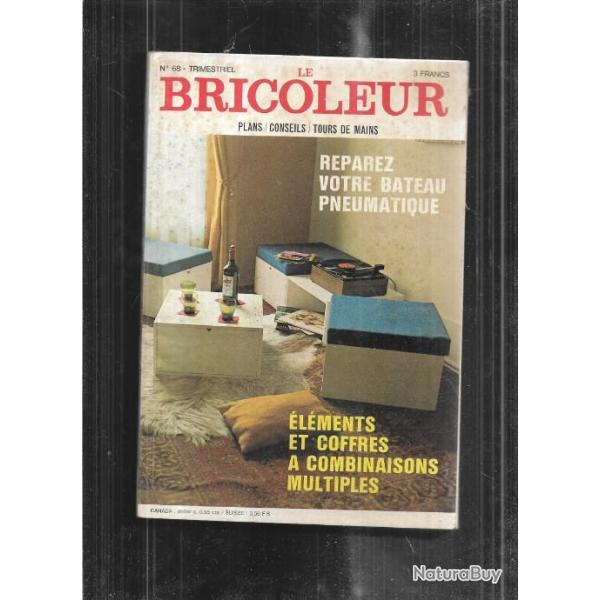le bricoleur par m�canique populaire 1971, plomberie sans soudure, r�parer votre bateau pneumatique