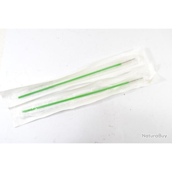 Lot x2 brosse de nettoyage diamtre 14mm, idal nettoyage canon ou barillet. Brosse couvillon