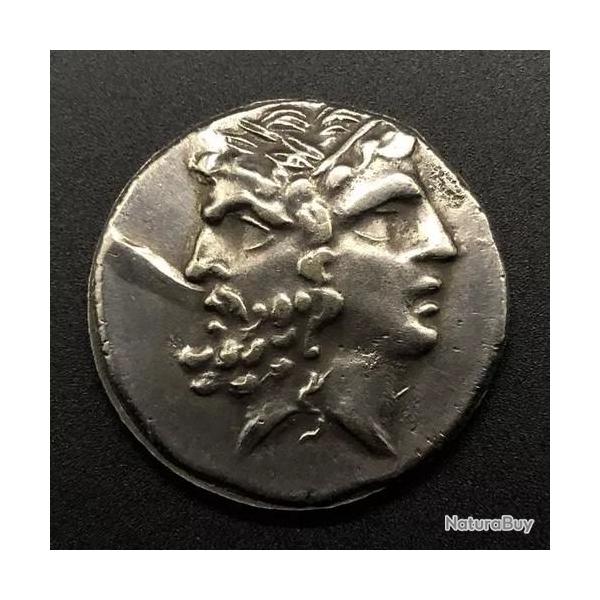 Pi�ce monnaie GRECQUE - "ZEUS-HERA" bomb�e vente l�gale (magnifique et rare)