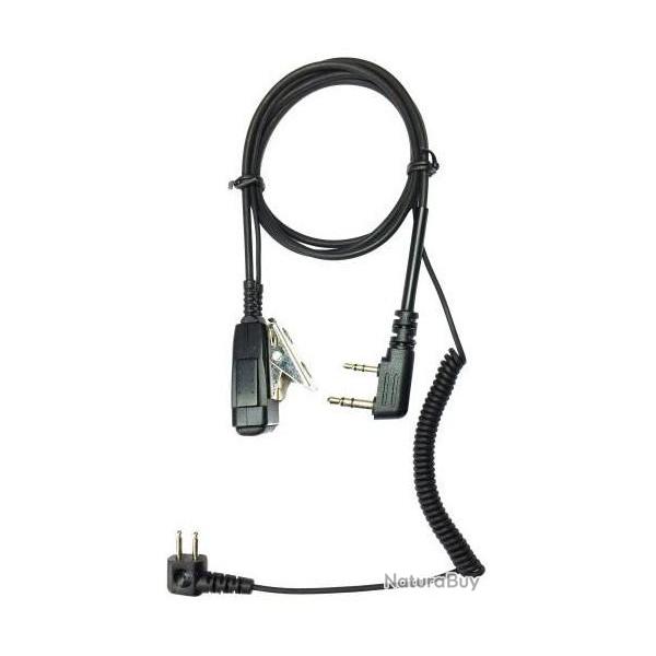 C�BLE MICRO DE PELTOR SPORTAC � MIDLAND CT & G10