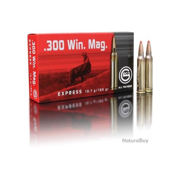 Cartouche Geco express cal.300 Win Magnum 165GR 10,7G boite de 20