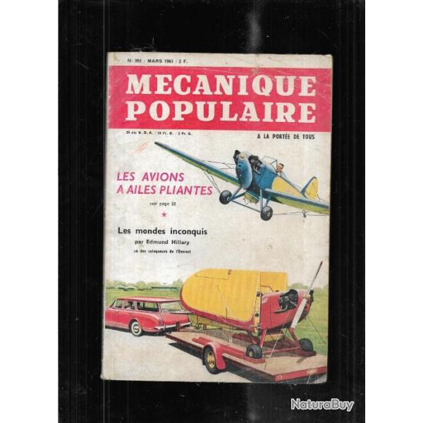 m�canique populaire 1963 avions ailes pliantes, poup�es en feuilles de mais, meubles