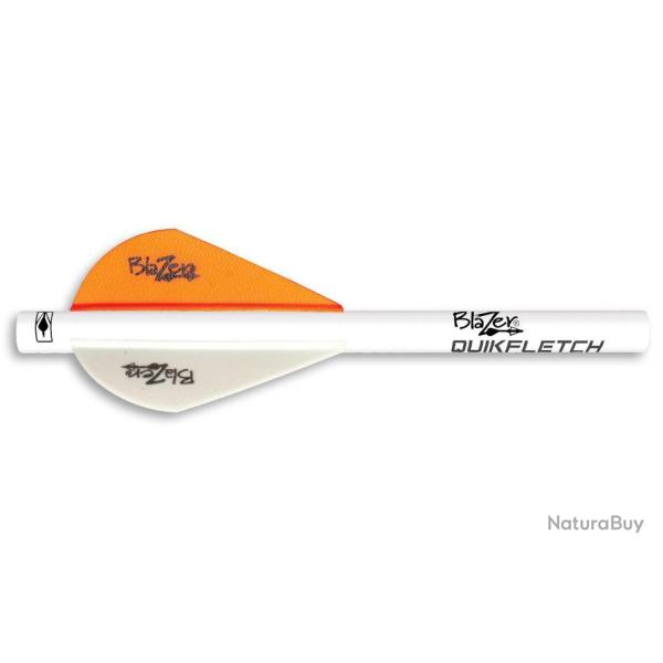 BOHNING - Plume et Wrap TRUEFLETCH Blazer 2" (x6) ORANGE N�ON + BLANC