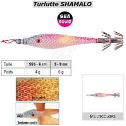 Turlutte SHAMALO SEA SQUID Multicolore 9 cm