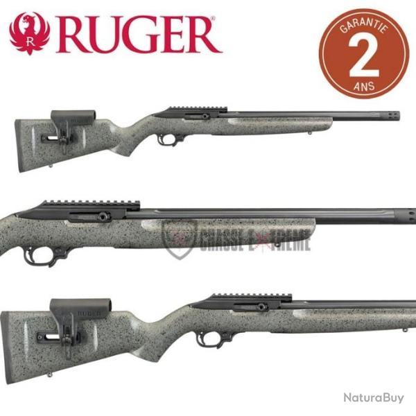 Carabine RUGER 10/22 Comp�tition Rifle 41cm cal 22 Lr Grise