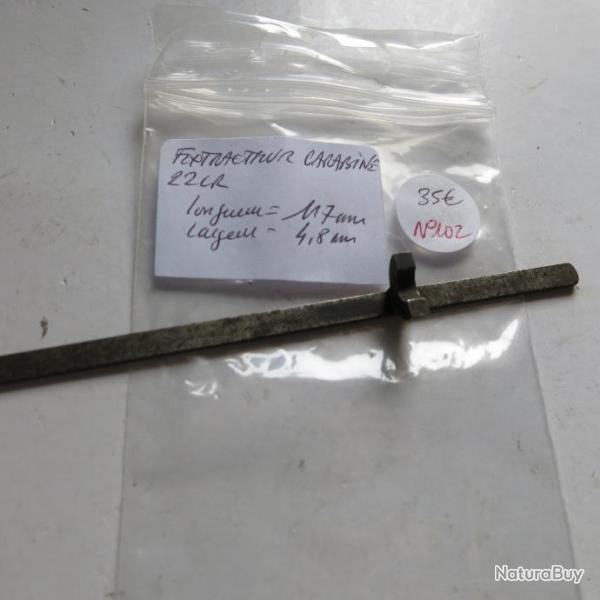 VENDU PAR CUIRASSIER11 N� 102 EXTRACTEUR DE CARABINE 22 LR GAUCHER MANU ARM