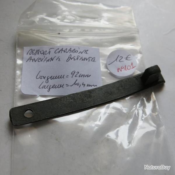 VENDU PAR CUIRASSIER11 N� 101  RESSORT DE DETENTE   POUR CARABINE  9-12-14 MM ET 22 LR