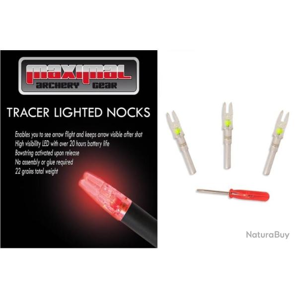 ENCOCHES LUMINEUSES MAXIMAL VERTES - ID6.2mm - par 3