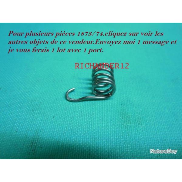 Ressort de  baguette tige �jectrice revolver 1873/1874