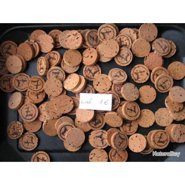 Rares...  Rondelles  li�ge  naturel  calibre 16  No  7