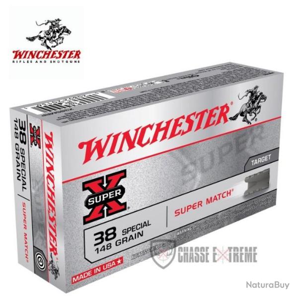 100 Munitions WINCHESTER cal 38Spec 130gr FMJ