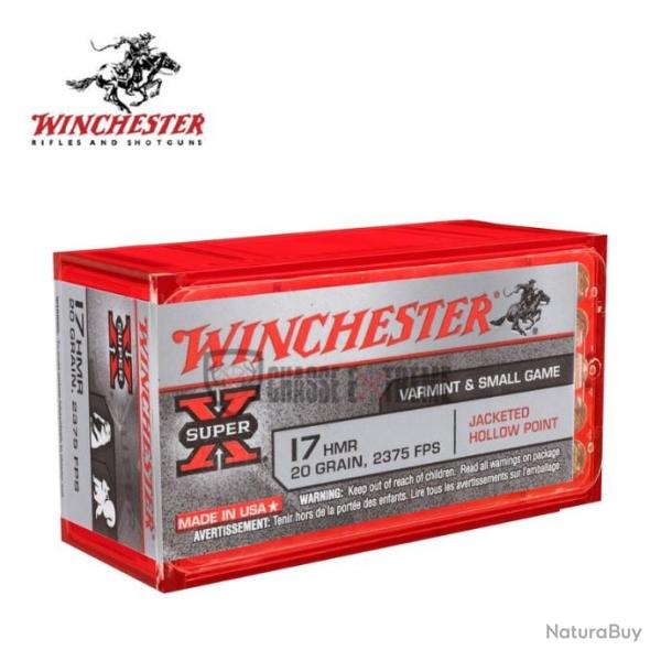 50 Munitions WINCHESTER Super-X cal 17Hmr 20gr JHP